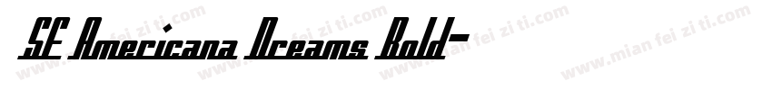  SF Americana Dreams Bold字体转换